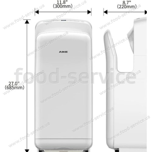 Автоматическая экспресс сушилка для рук Berg AK2005H белая